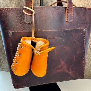 Western Leather Purse Charm Leather Chaps Keychain NeW FAST SHIP Bag Flair